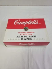 1992 SPEC CAST CAMPBELLS SOUP DIECAST BI PLANE BANK COLLECTOR AIRPLANE 1st Ed