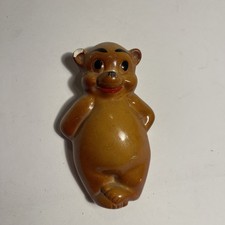 Vintage Chalkware Baby Bear Wall Art Hanging Decor Fairy Tales 3 Bears Brown