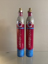 Sodastream CO2 Carbonating Cylinder Quick Connect 60 Liter Set of 2 - EMPTY