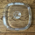 Vintage PYREX Corning Ware Square Glass Replacement Lid 8.5” A-9-C LID ONLY