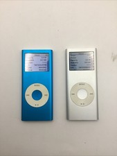 Lot of 2 Apple iPod nano 2nd Generation Silver  Blue 4GB A1199 Used Read