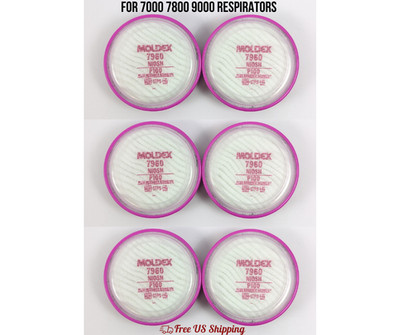 Moldex 7960 P100 Particulate Filter with Nuisance Organic Vapor Ozone 3-Pairs