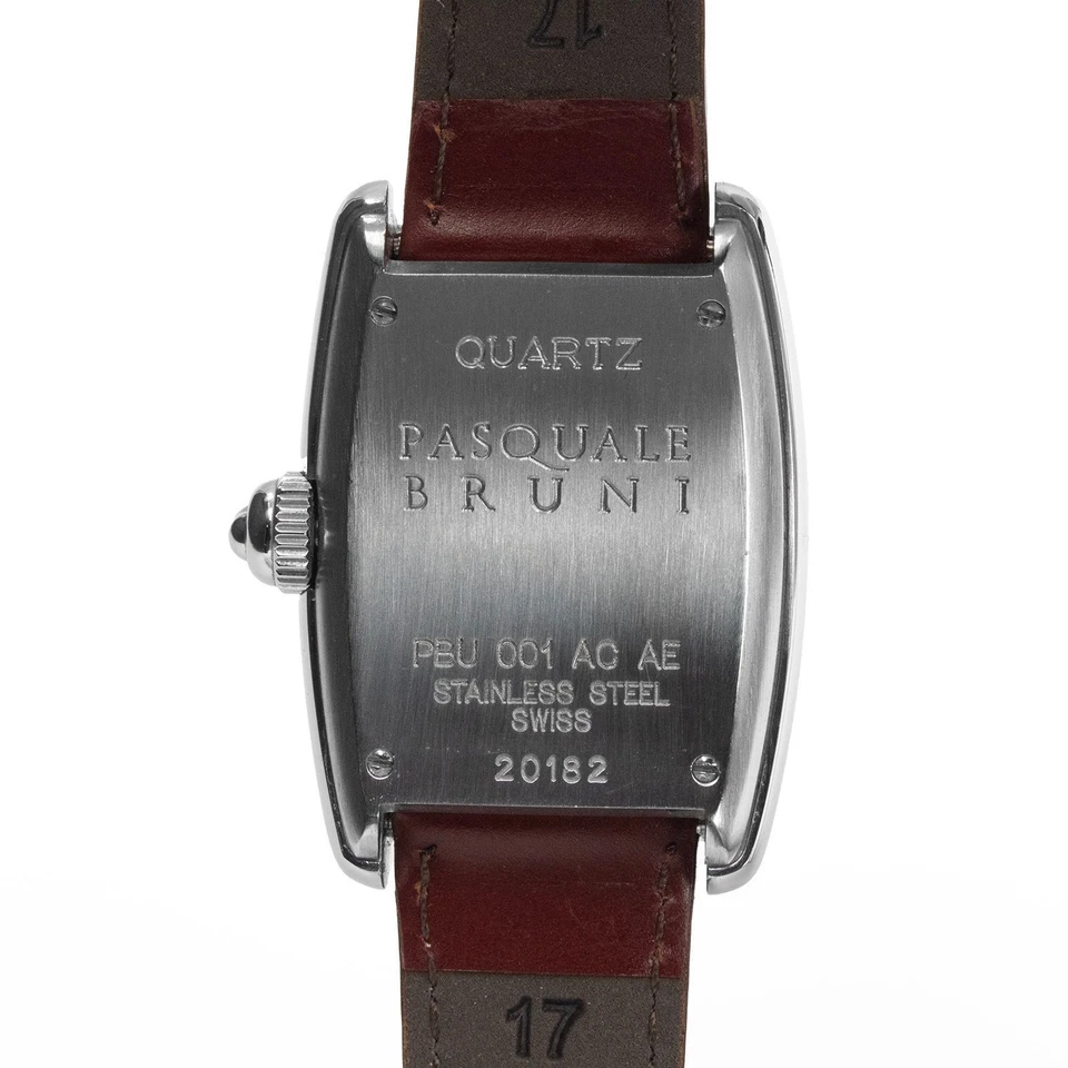 Relógio de quartzo feminino Pasquale Bruni branco marfim vermelho bordô raro - Imagem 3 de 4