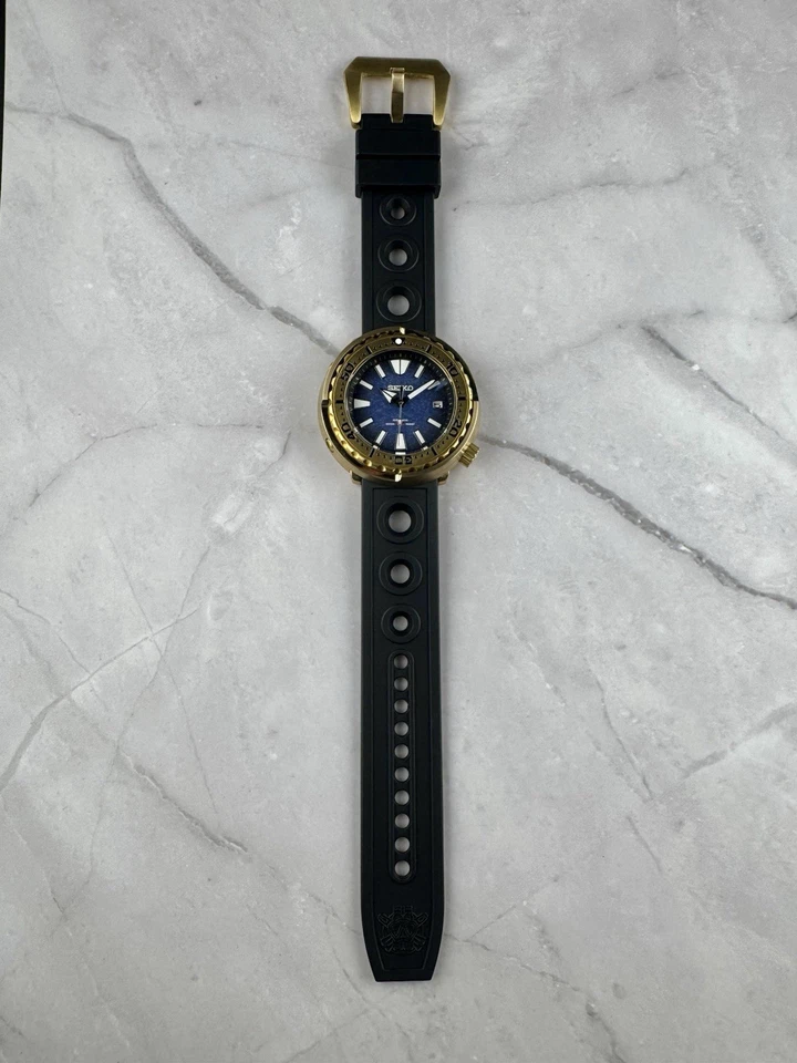 Reloj de buceo automático Seiko Tuna bronce - latón vintage wave monster 200m Foto 4 de 4