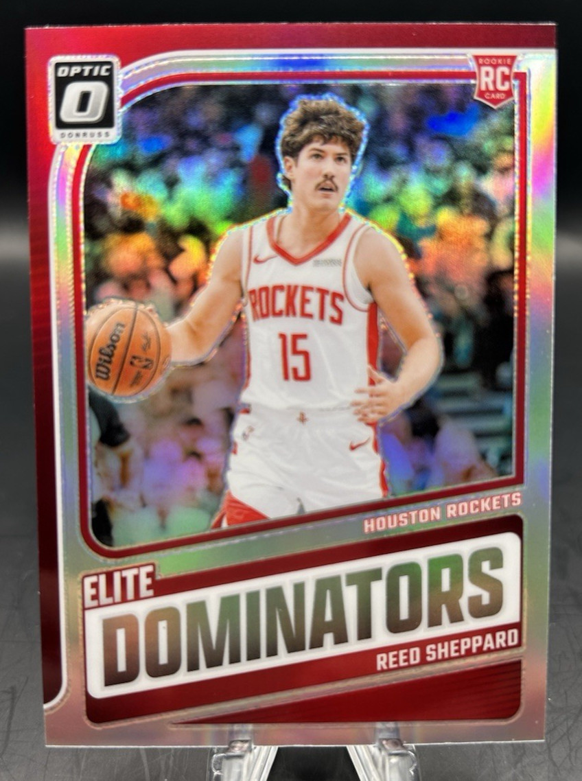 2024-25 Donruss Optic Basketball Reed Sheppard Rc Holo Elite Dominators