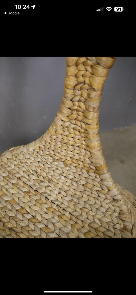 Mecedora vintage IKEA PS Y2K Gullholmen MICKER MCM ratán RARA Foto 2 de 4