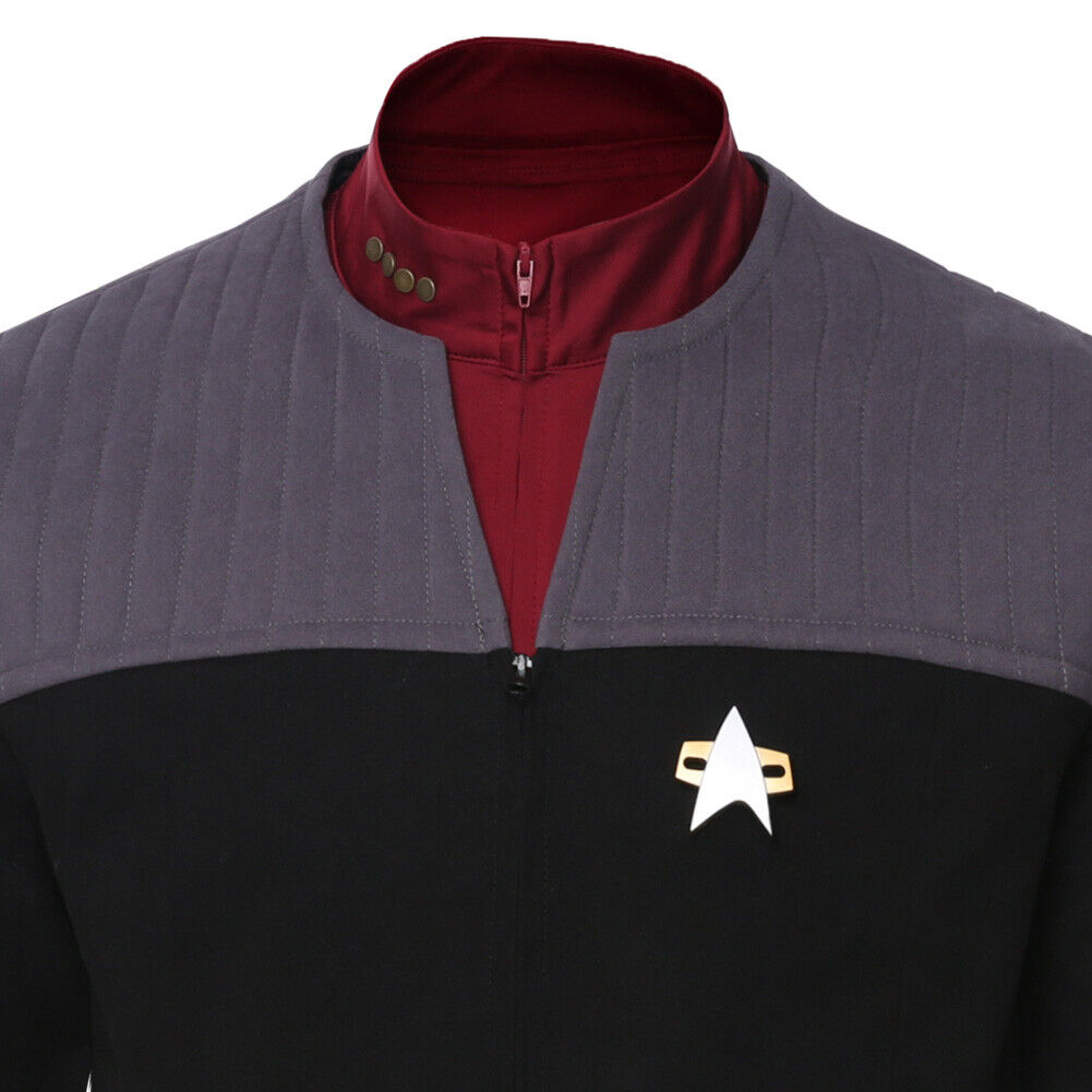 Star Trek Generations Jean-Luc Picard Jacket Shirt Vest Cosplay Costume Suit Klasyka wysokiej jakości