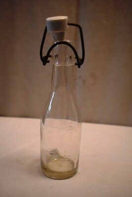 Vintage E Merck Darmstadt Klare Glasflasche Mit Wiederverschließbar Klapp