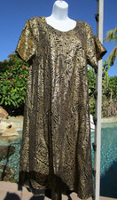 NEW Lularoe Carly dress L Elegant Collection gold black cruise cocktail