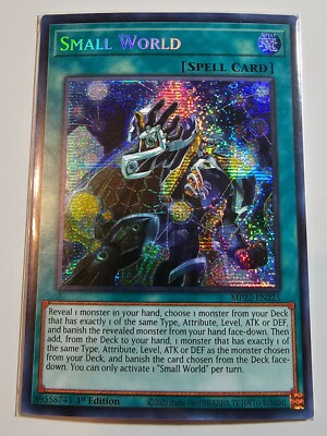 yugioh mp22 card list price Small World MP22-EN225 Secret Rare 1st Edition Yugioh