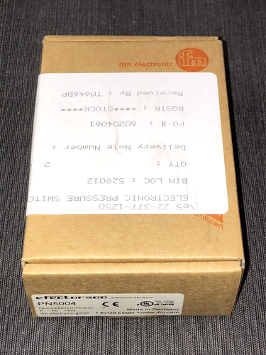 IFM PN5004 (PN-010-RBR14-HFPKG/US//V) Drucksensor/Schalter mit Display - Bild 4 von 5