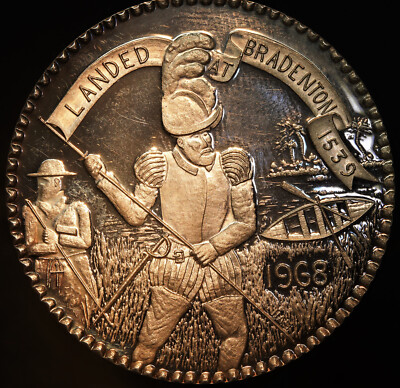 1968 Hernando De Soto Conquistador H. Alvin Sharpe 999 Silver