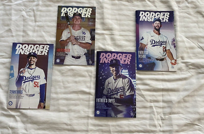 Lot Of 4 LA Dodger Insider Magazines June 2024 To Aug 2024 Original Mookie Betts