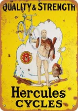 METAL SIGN - Hercules Bicycles - Vintage Look Reproduction 2