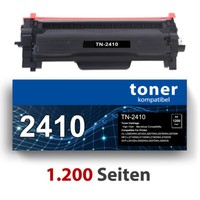Compatible With Brother TN-2410 Toner Schwarz Black 1.200 Seiten