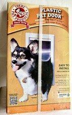 Ideal Co Pet Door Medium Size Dog Locking Magnetic Flap Closure New Sealed Box