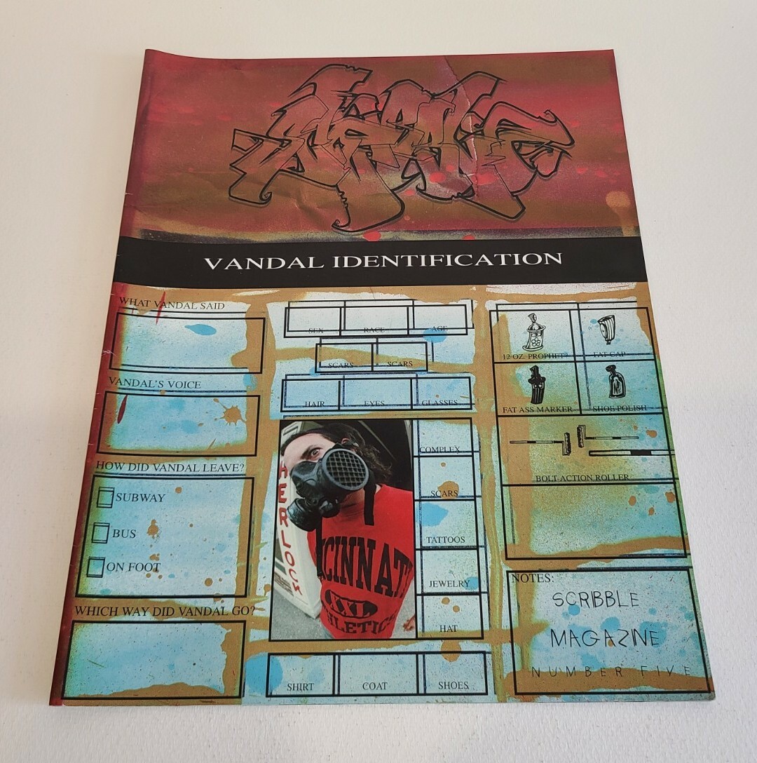 Scribble Graffiti Art Magazine Issue #5 Vandal identification kaws