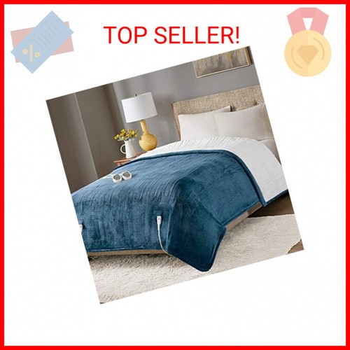 Sherpa Soft California King Electric Blanket with Dual Controls, Heating Blanket eBay