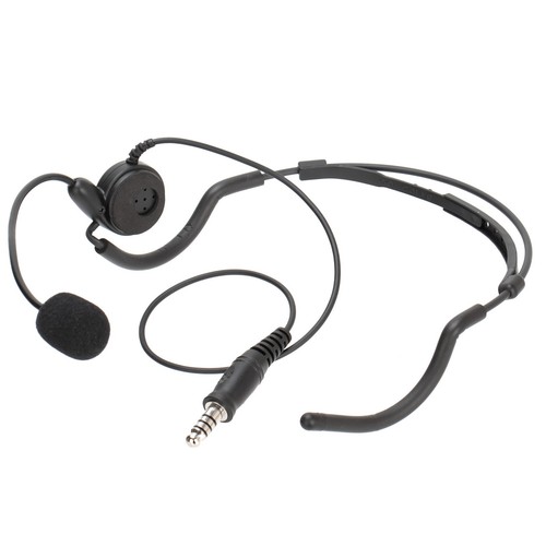 Tactical Headset Earpiece Microphone For Two Way Radio Walkie Talkie Finger PTT