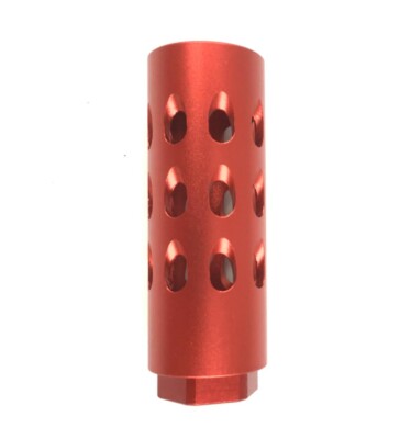 Aluminum Red Color Muzzle Brake 14x1 Left Hand Thread For 7.62x39