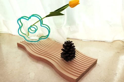 BLOFLO Decorative Tray Wave Shaped Natural Wooden Trays for Decor Rustic Wood... - Picture 8 of 9