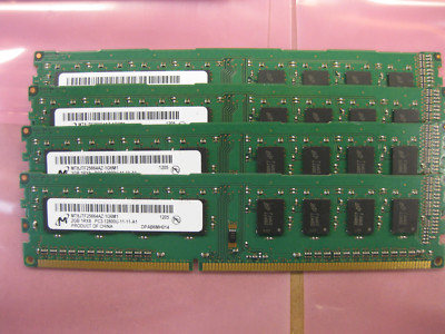 Major Brand ( 2GBx4 ) DDR3 1600MHz PC3-12800u Desktop / PC Memory - Tested