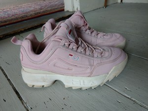 baby pink fila disruptor
