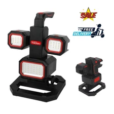 2000-Lumen LED Rechargeable Workshop Work Light & Detachable Spotlight