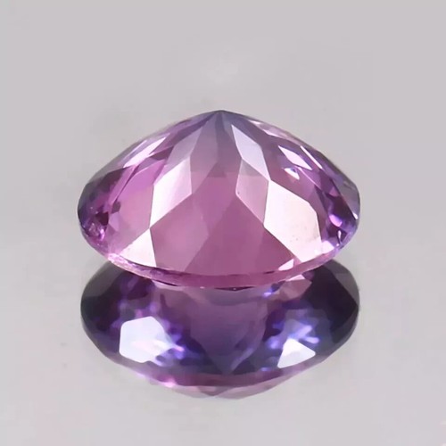 12x6 mm Natural Ceilán Rosa Púrpura Color Taaffeita Forma Redonda Piedra Prec... - Imagen 4 de 8