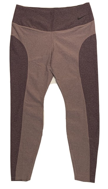 Nike Dri-fit Training Sculpt HYPER Tight Ankle Leggings Ao2260 Smokey Mauve 2x for sale online