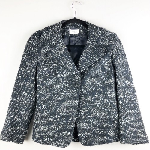 Akris Punto Navy Feminine Tweed Blazer 