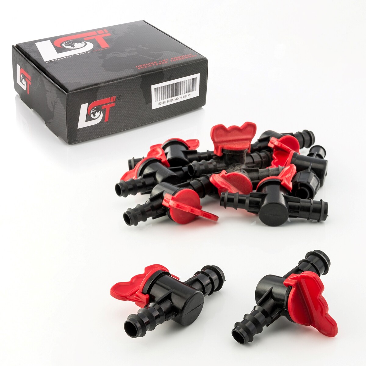 10x Ball Valve PE Pipe Hose for Drip Irrigation System 20x16mm