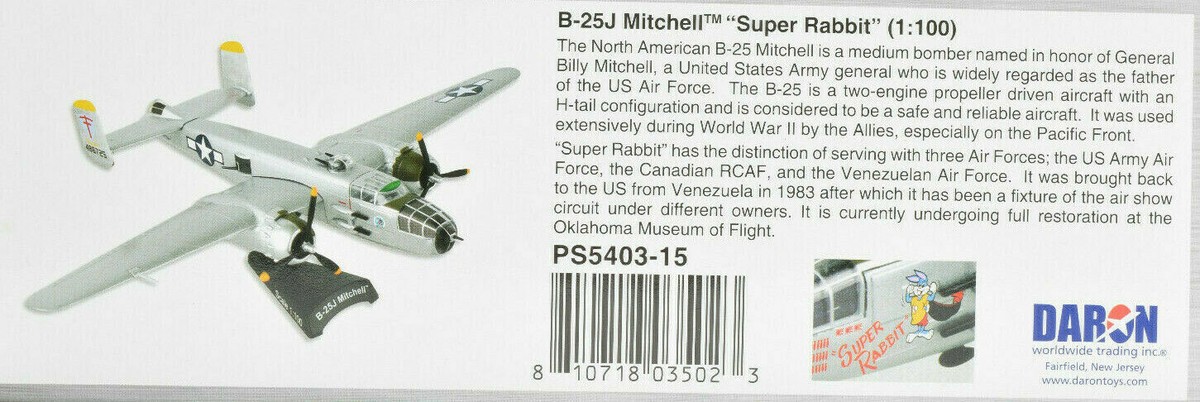 Daron Postage Stamp B-25J Mitchell 