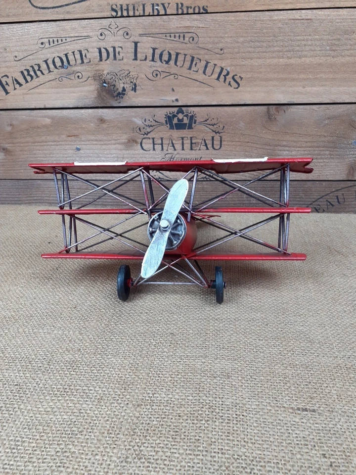 Декоративная модель самолета-триплана Red Baron Первой мировой войны - Изображение 3 из 4