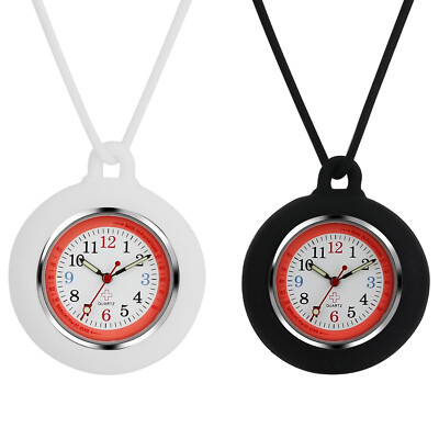 Silicone Nurse Doctor Fob Quartz Watch Hanging Pocket Watch Pulse  Calculator