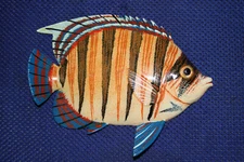6 Inch Tropical Fish Wall Hanging Beach Nautical Coastal Tiki Decor F6-35