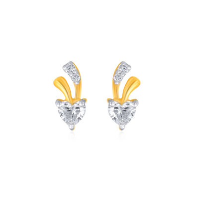 0.3 Ct 18K Yellow Gold Shiny Cherry Adore Diamond Studs Jewelry