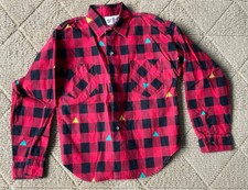 Vintage Billy The Kid Button Down Plaid Shirt Size 8 Boys patterned new