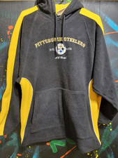 Vintage 90s Pittsburgh Steelers Fleece Hoodie SZ M 176