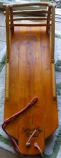 Vintage Mountain Boy Sledworks Bambino Wooden Rustic Toddler/Infant Sled/Sleigh