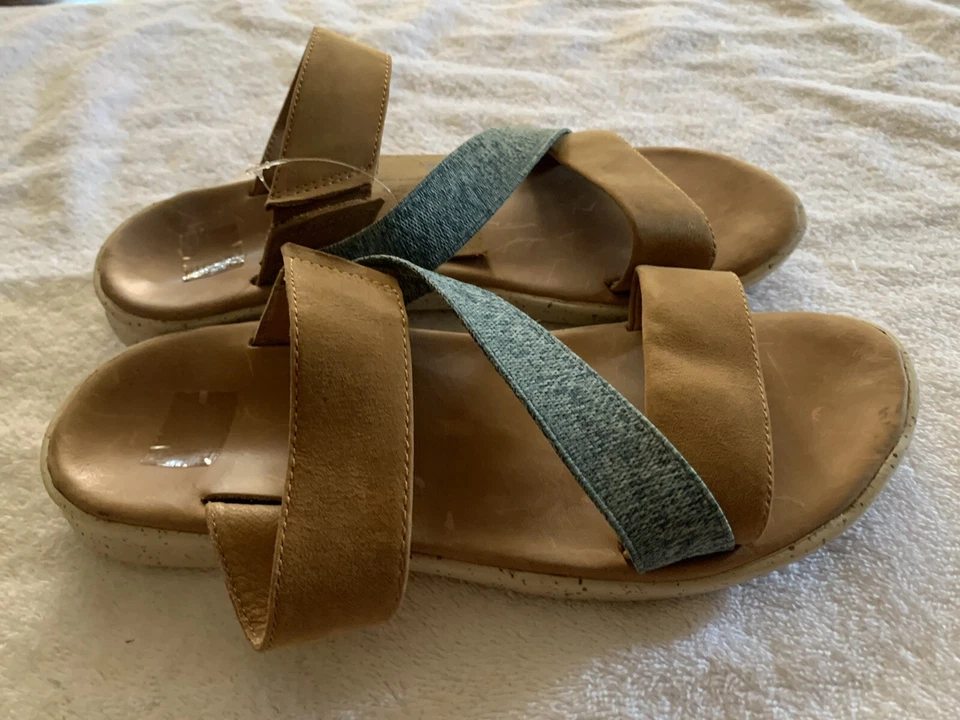 Superfeet Reyes Chipmunk Leather Sandals Women's Size 8 Supercork Insole New - Image 3 of 4