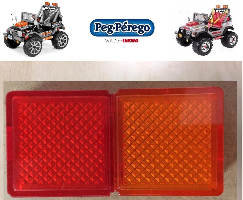 PEG PEREGO fanali posteriori 1 PEZZO GAUCHO SILVER ROCK'IN GRANDE -nuovo-Italia