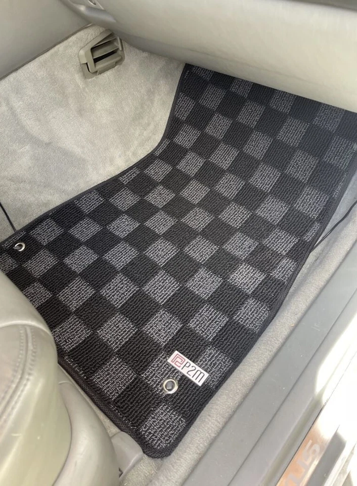 Juego de 4 alfombrillas a cuadros P2M fase 2 F&R para Lexus LS400 UCF20 95-00 Foto 3 de 4