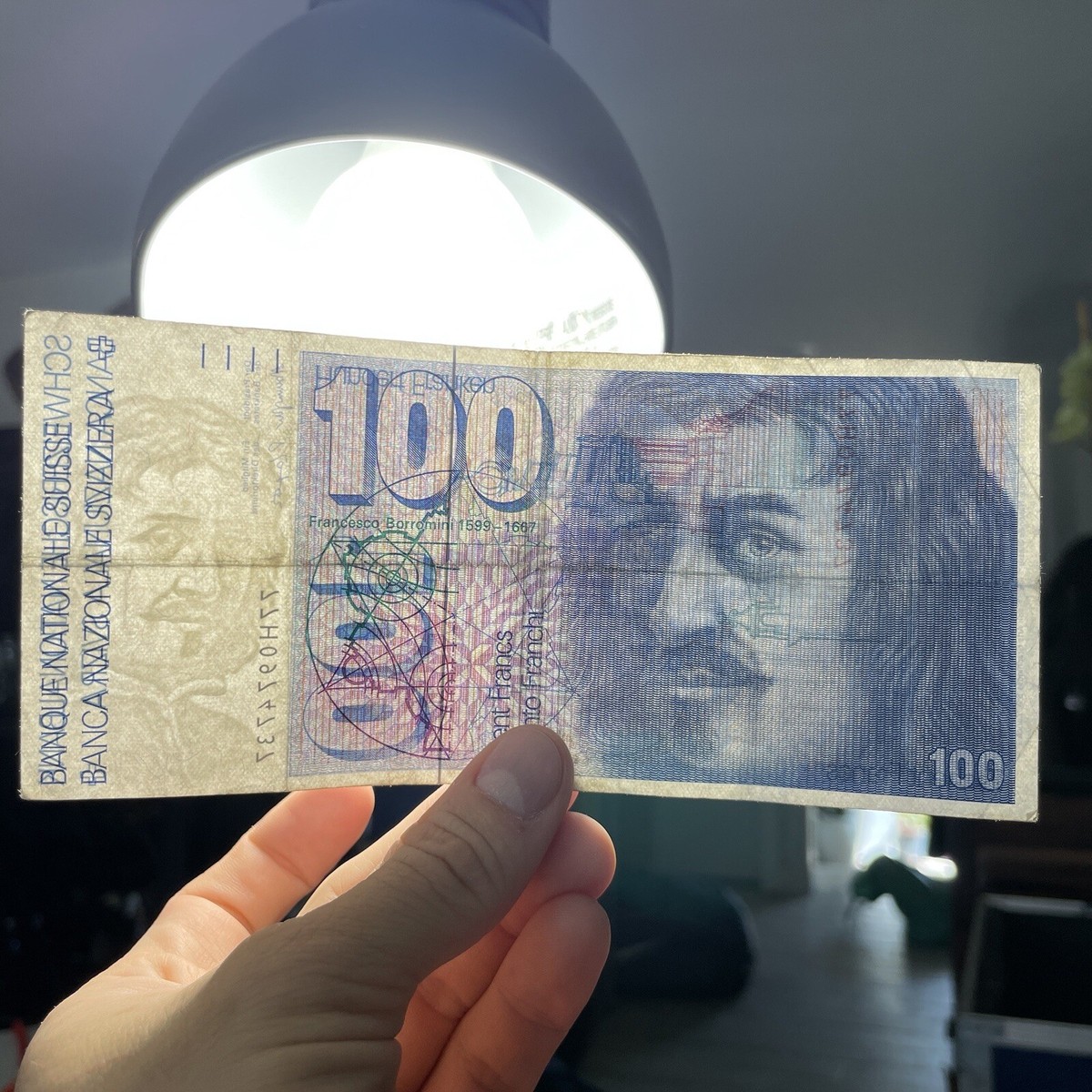 １００　スイスフラン　４枚 100 スイスフラン 4枚 スイスフラン(CHF) 100フラン紙幣の