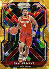 2020-21 Panini Prizm Basketball Base #255: Skylar Mays Orange Ice
