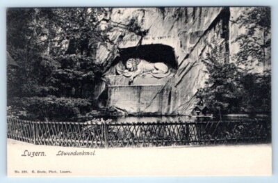 Luzern Löwendenkmal SWITZERLAND Postcard