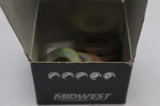 (10-Pk) Midwest Fasteners Steel Flat Washers Zinc Plated Grade 8 9/16" x 19/32"
