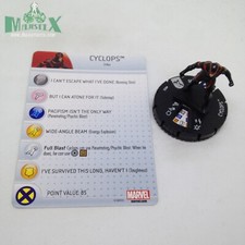 Heroclix Uncanny X-Men set Cyclops 033 Rare figure w/card 