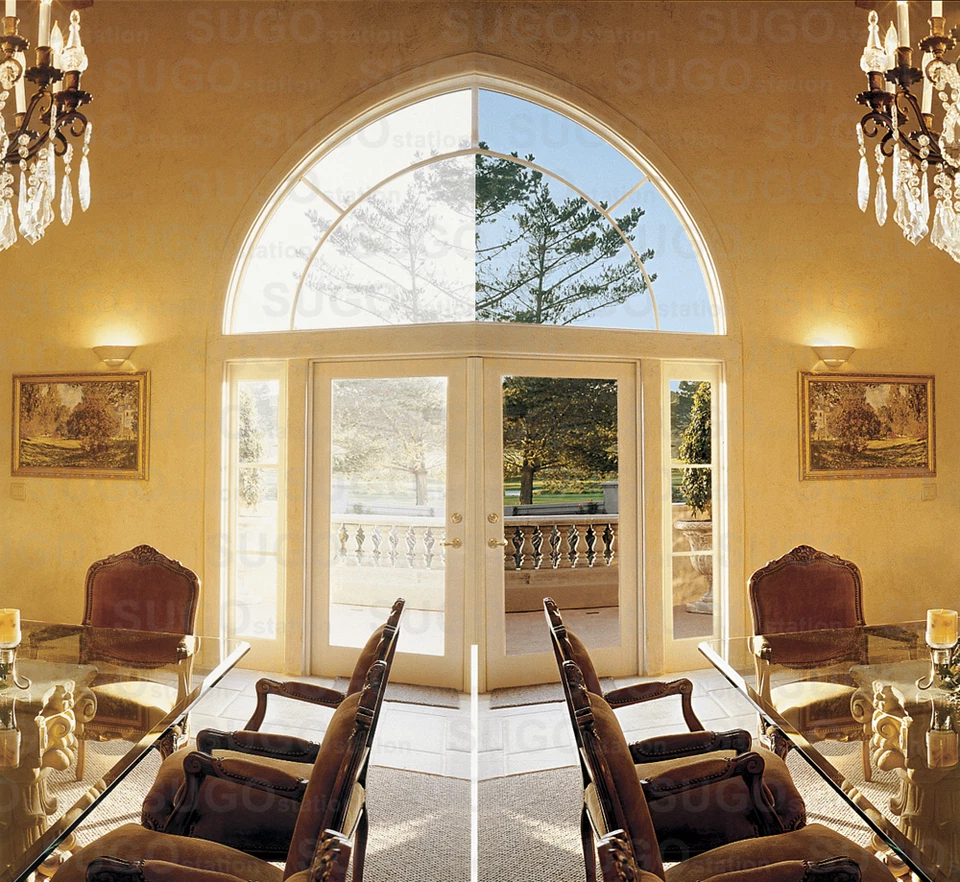 Película para ventana de espejo unidireccional plateada 35 tinte reflectante tinte privacidad 36" x 50 pies Foto 2 de 4