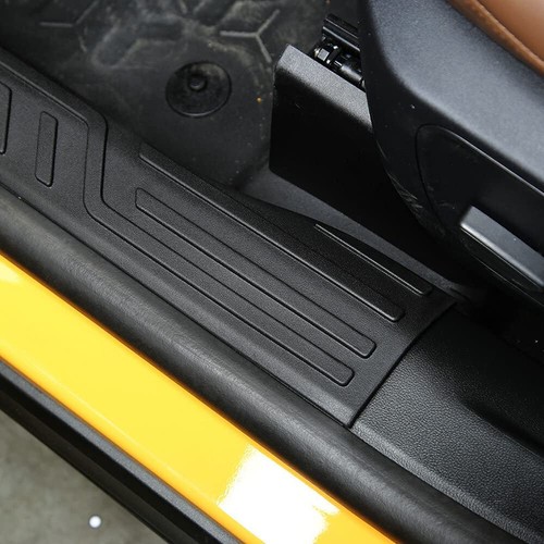 Placa de barra de moldura de umbral de puerta lateral de 4 piezas para Ford Bronco Sport 2021-2024 - Imagen 7 de 9